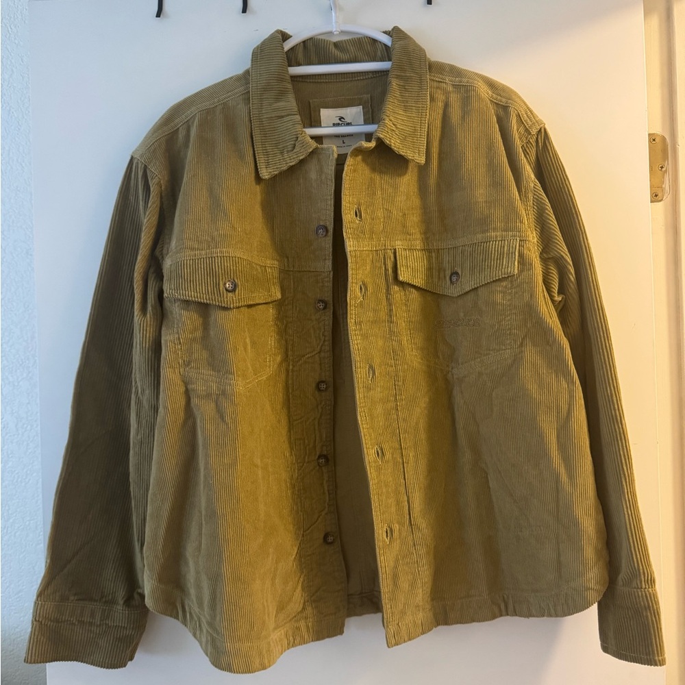 Rip Curl Men's Corduroy Shirt Jacket in Brown
